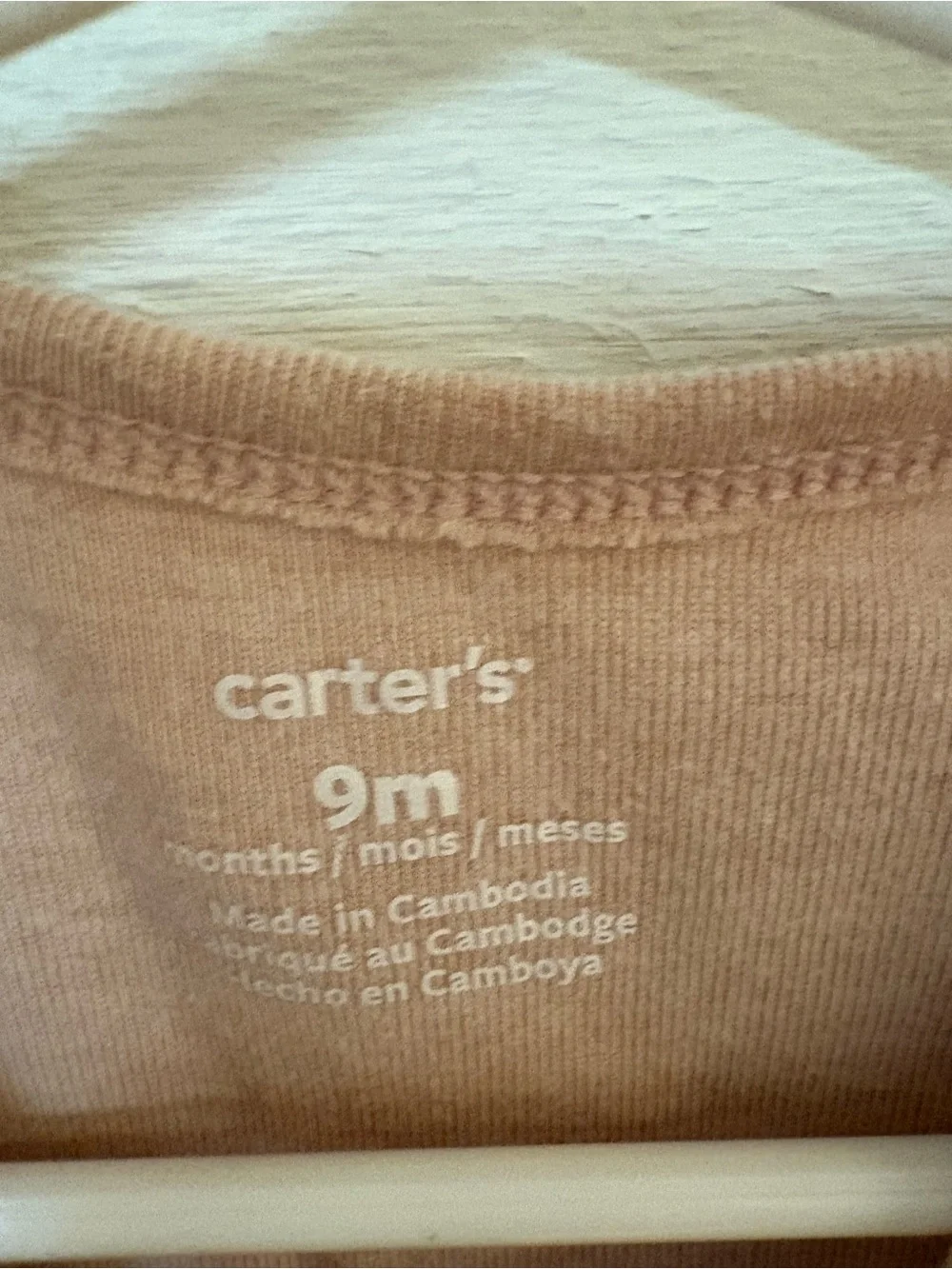 Baby Girl 9M Long Sleeve Bodysuit Lot of 3 Carters Baby Essentials
